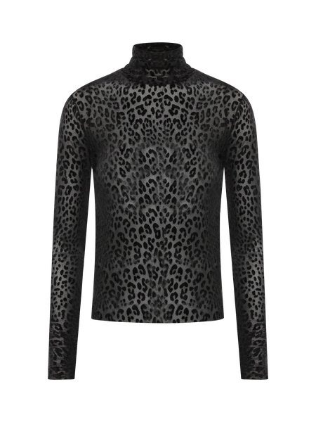 WHBM FORME™ Burnout Leopard Print Velvet Top