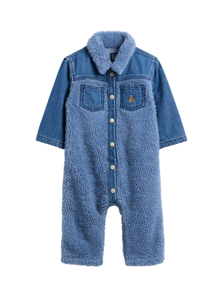 Baby UltraSoft Denim & Sherpa Bear Jacket
