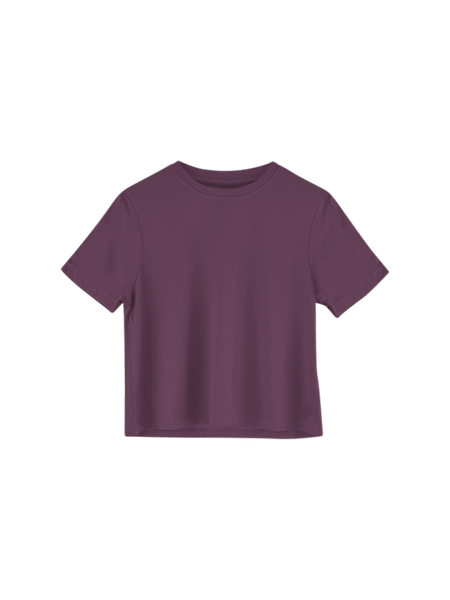 Lululemon Shirt Womens L Purple Short Sleeve Round Neck Tee Athletic  Outdoor Gym