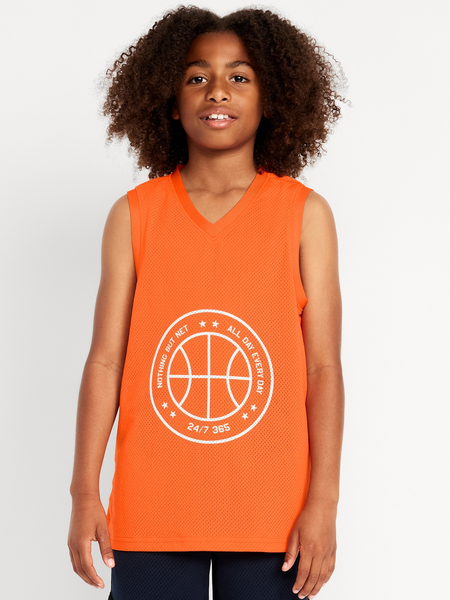Mesh Basketball Shorts for Boys (At Knee)
