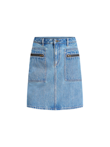 ◇LENINA◇ LIND denim 2 pocket mini skirt_indigo blue denim Amazon.com: Lnzymon Women's Denim Mini Skirt Summer Casual