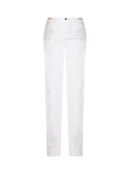 High-Rise Novelty Chain Trouser Jean