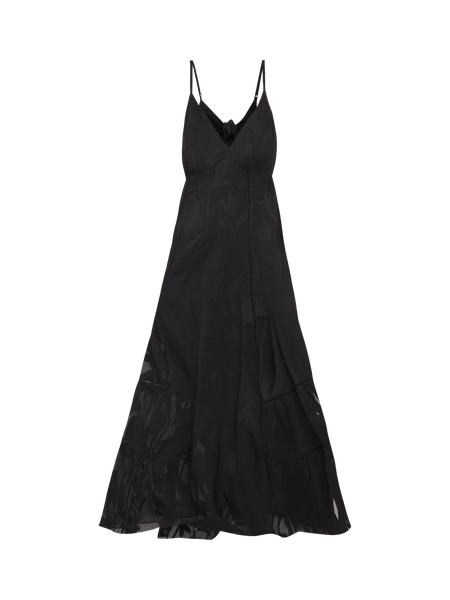 Chiffon Burnout Maxi Dress