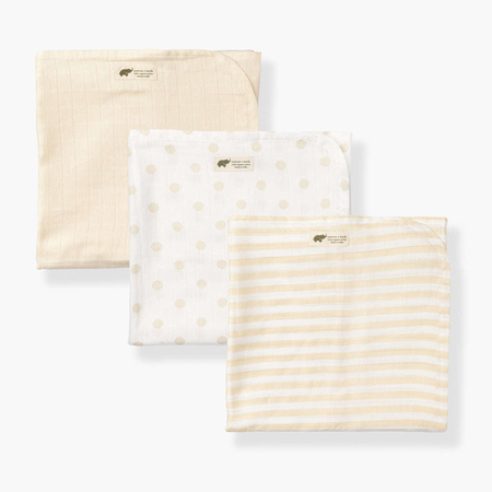 Monica + Andy - SALE - Cotton Muslin Swaddle 3-Pack