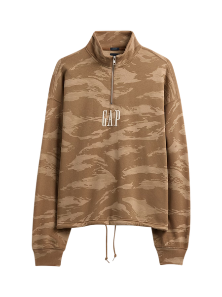Gap公式オンラインストア | ヴィンテージソフト GAPロゴ ハーフジップ