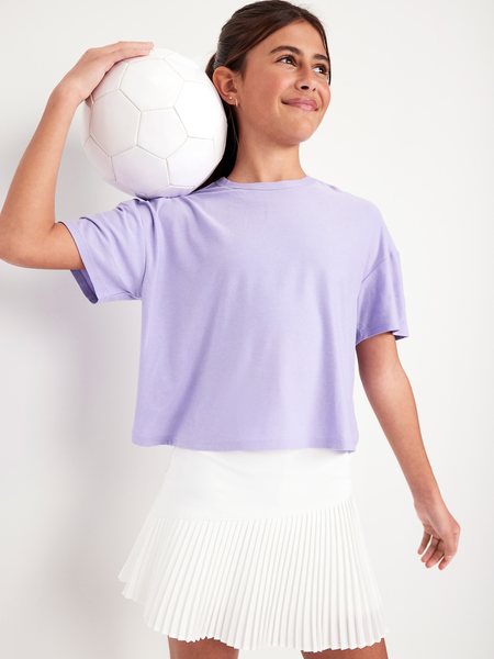 High-Waisted Crossover PowerSoft Skort for Girls
