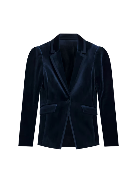 WHBM® One-Button Velvet Blazer