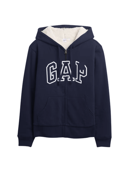 グッドフェード♪ GAP インナーボア ジップパーカー 黒 XL グッドフェード♪ GAP インナーボア ジップパーカー 黒 XL