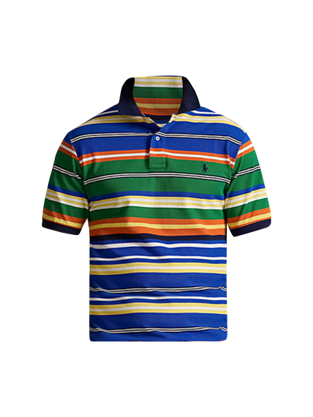 Big + Tall | Polo Ralph Lauren Striped Mesh Polo Shirt | DXL