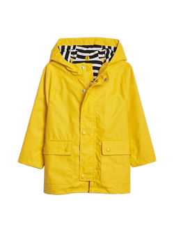 gap yellow rain jacket