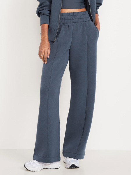 High-Waisted Bounce Fleece Wide-Leg Sweatpants | Old Navy
