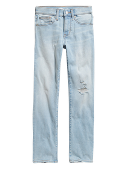 Old Navy Boys Karate Jeans Distressed Slim Fit Size 10 Adjustable Waist NEW NWT 