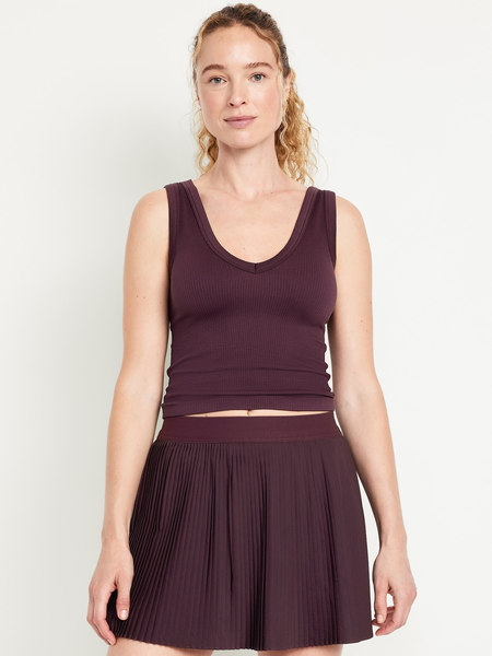 Extra High-Waisted Micro-Pleated Performance Skort