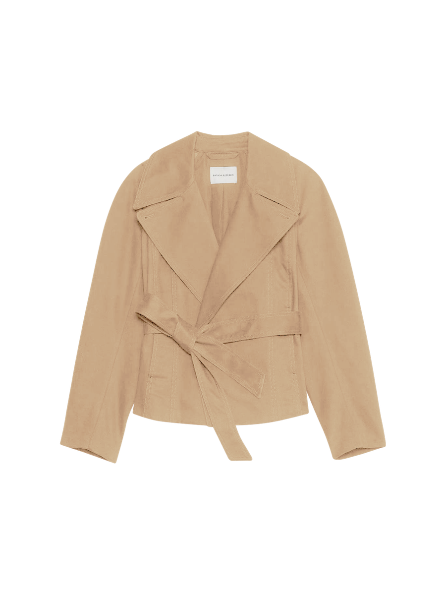 BANANA REPUBLIC オーバーサイズショートトレンチコート BANANA REPUBLIC トレンチコート コート FACTORY STORE デニム