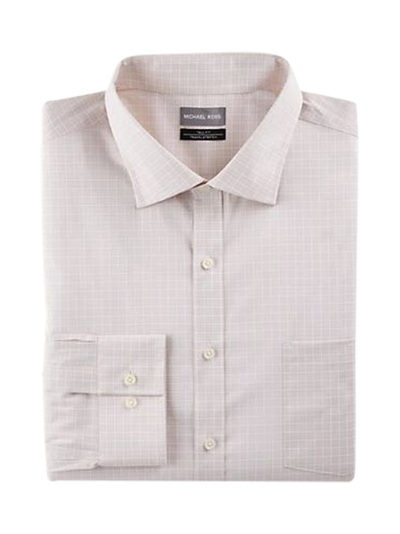 Big + Tall | Michael Kors Non-Iron Check Dress Shirt | DXL