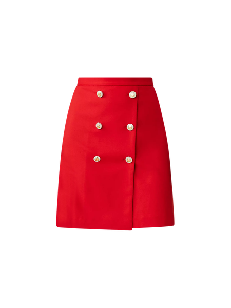 【WOOHWA】ANNA BUTTON WRAP SK Button Wrap Skirt