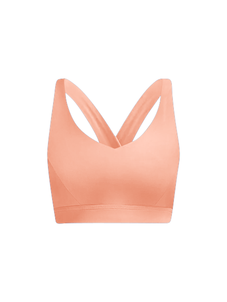 lululemon - The bra that has it all–a classic v-shaped neckline, an  intricate strappy back, and a couple extra inches of length make it the  perfect pairing for any high-rise bottom. Discover