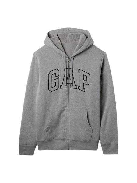 Gap公式オンラインストア | リラックスフィット GAPロゴ 裏ボア ジップ