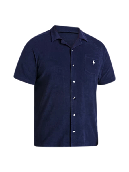 ★★POLO RALPH LAUREN★★ Terry Camp Shirt Navy MNPOWOV1N820 Polo Ralph Lauren Short Sleeve Terry Camp Shirt | Bloomingdale's