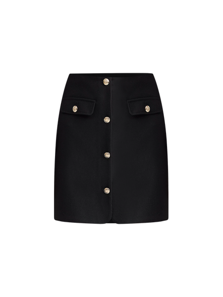 Button Mini Pocket Skirt