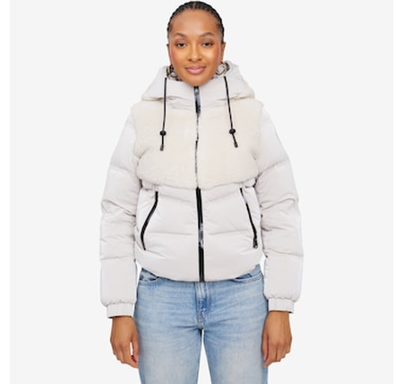 Nina Leonard 3/4 Sleeve Tunic with Embroidery Mesh Body - TSC.ca