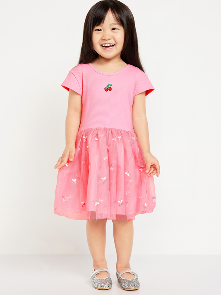 Ribbed Flare-Leg Leggings for Toddler Girls