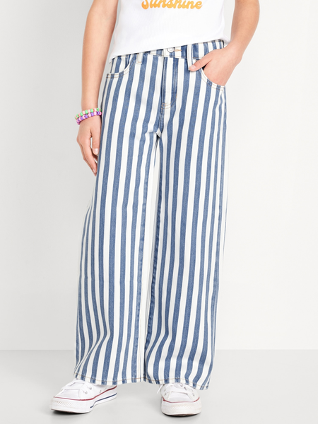 Sleeveless Cross-Back Chambray Top for Girls