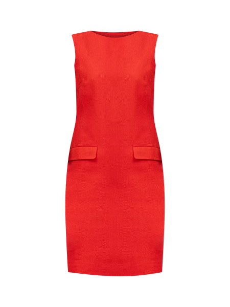 Flap Pocket Shift Dress