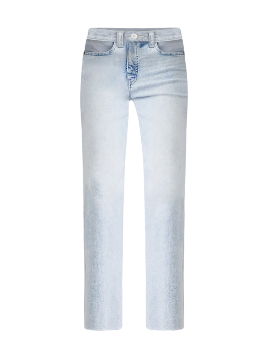 Soft Stretch Shirred-Waist Boat-Neck Top