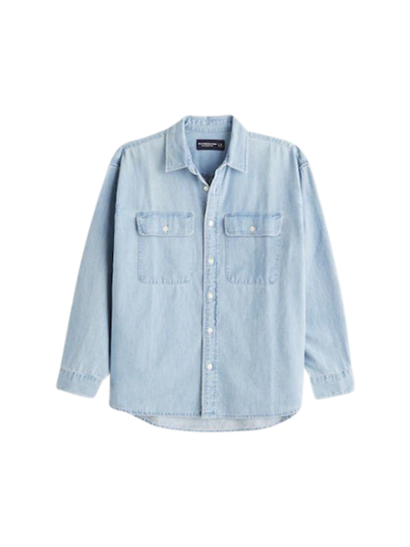 Big + Tall | Polo Ralph Lauren Washed Denim Work Shirt | DXL