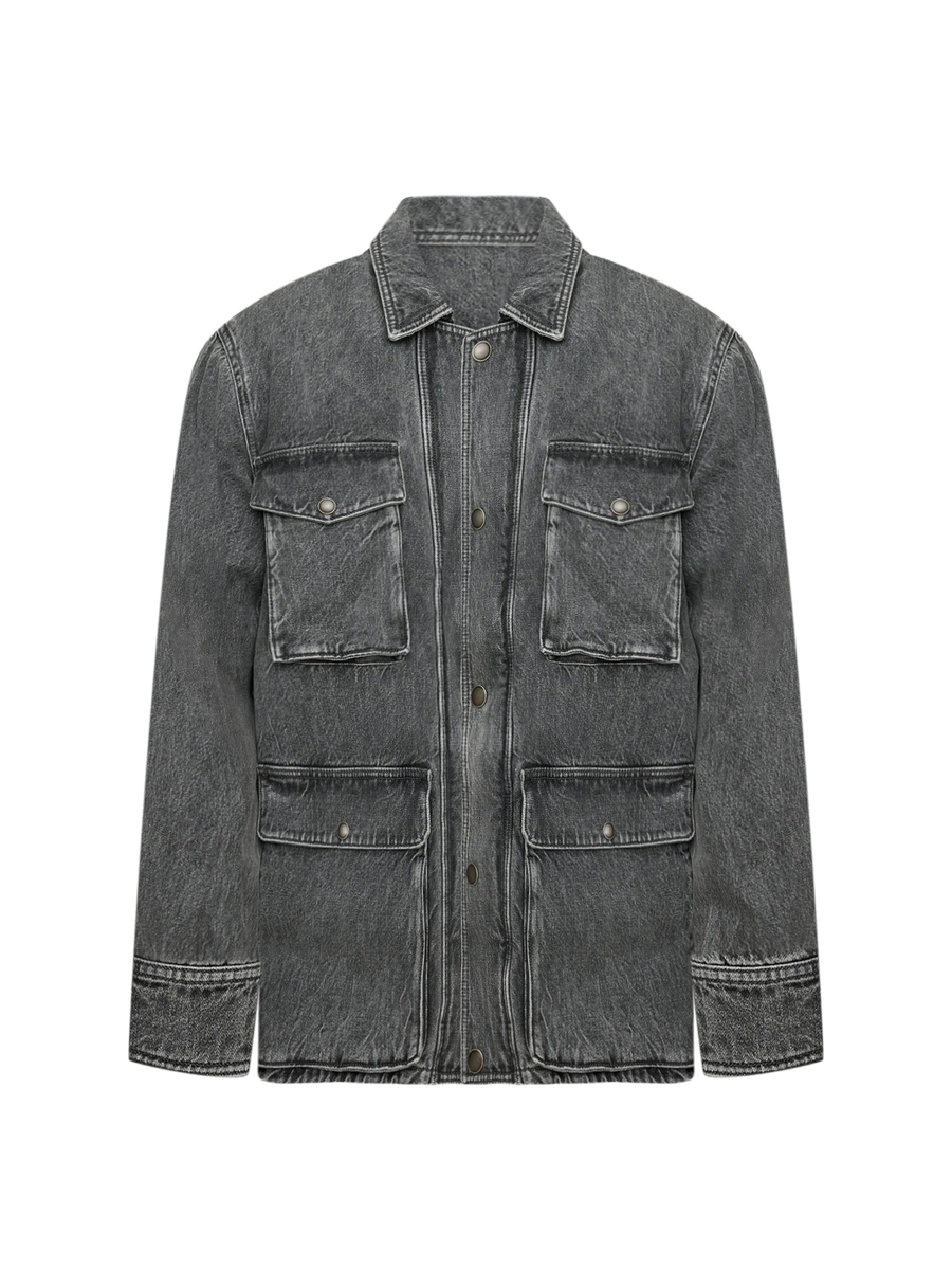 Cinza Nubuck Leather Belt