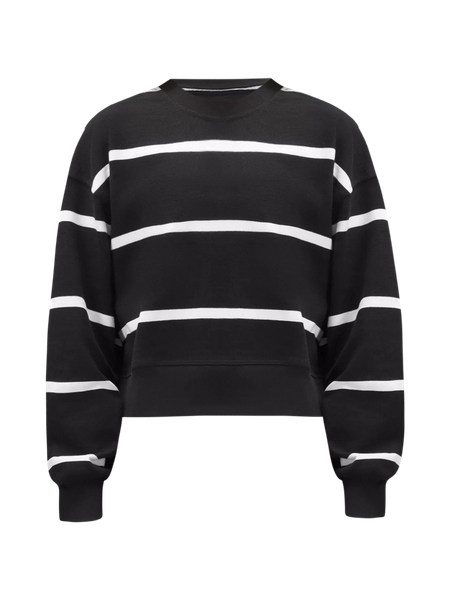 Lululemon athletica Perfectly Oversized Cropped Crew *Stripe, Women's  Hoodies & Sweatshirts