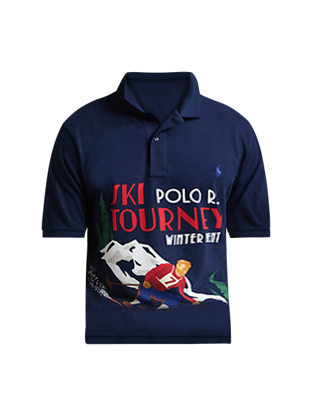 Big + Tall | Polo Ralph Lauren Ski-Print Mesh Polo Shirt | DXL